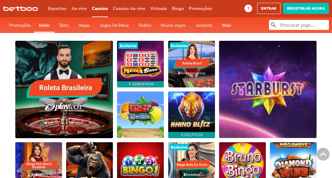 Betboo casino online Brasil