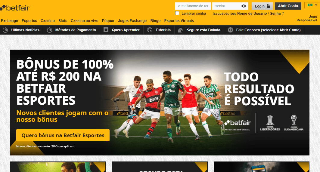 Betfair casino Brasil