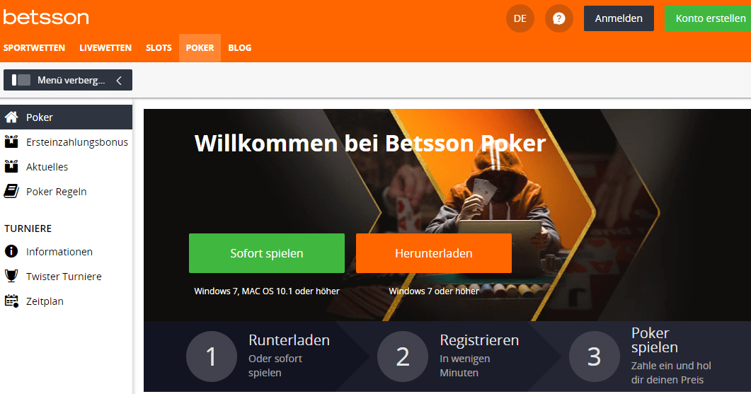 Betsson casino online