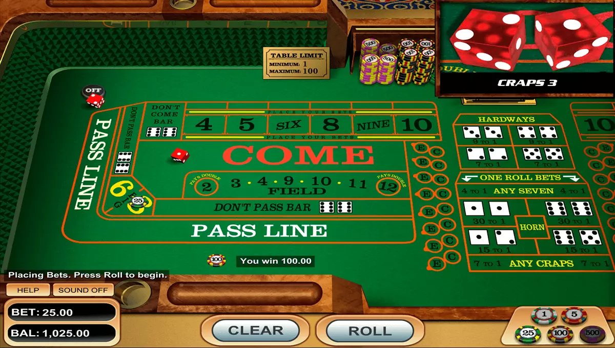 Craps Betsoft