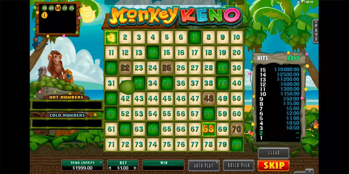 monkey-keno-microgaming